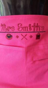 apron, embroidered, workwear